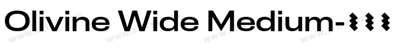 Olivine Wide Medium字体转换